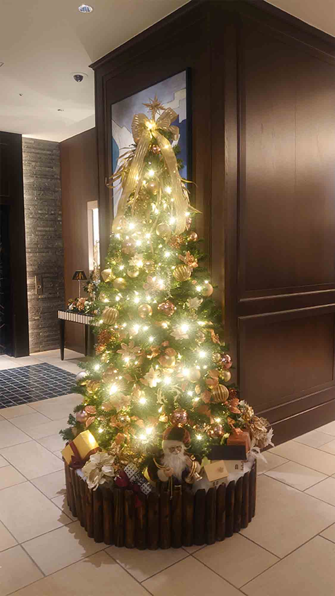 お客様より絶賛 ピンクゴールドのゴージャスなクリスマス装飾 季節装飾 株 ディアン Deer N Corp
